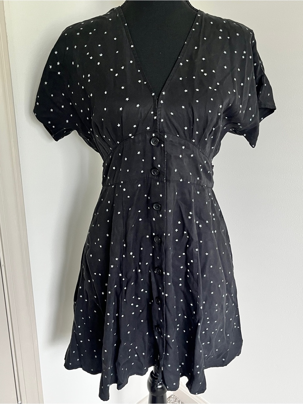 Marine Layer Camila Eclipse Star Print Mini Dress Sz S Lyocell - Picture 3 of 11